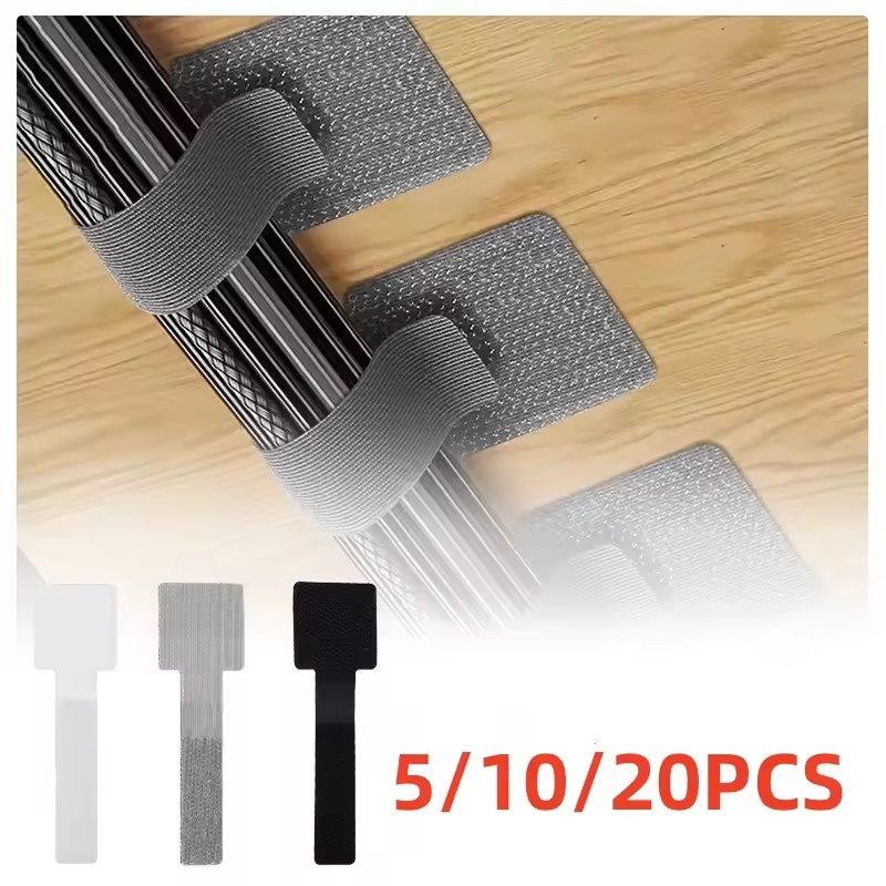 Desk Setup Cable Management - Penata kabel dapat dilepas, 20/10/5 buah