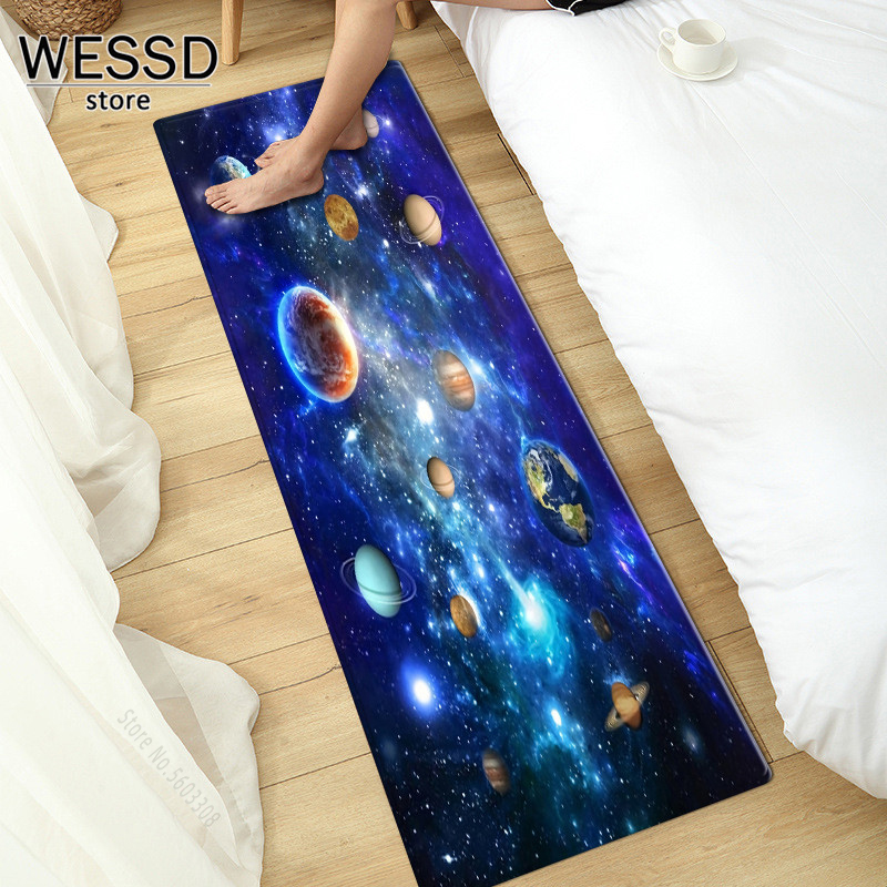 Desk Setup Girly - Karpet anak-anak dengan 3D Planet Bed