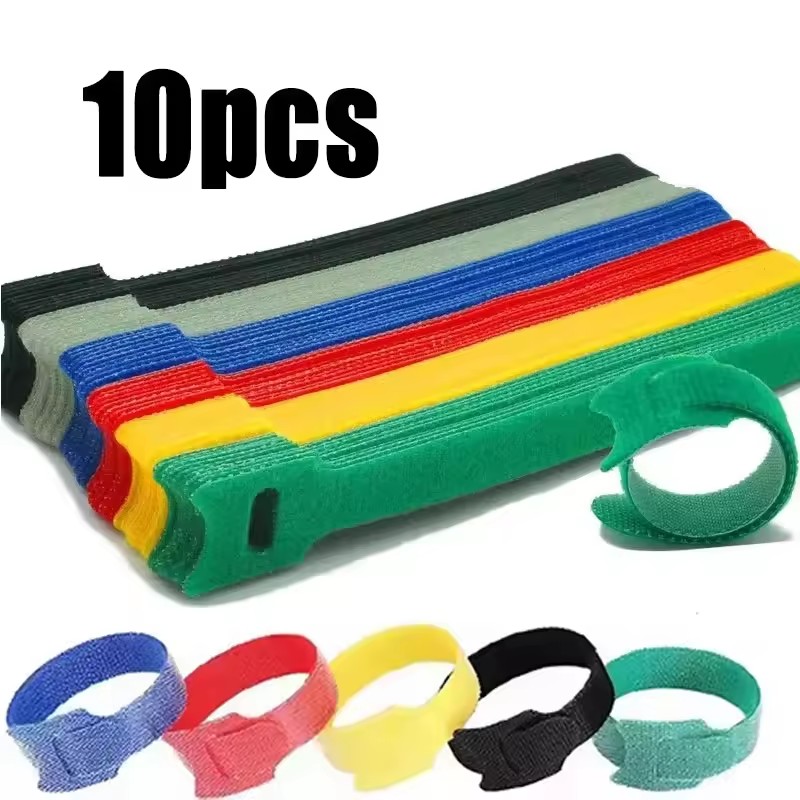 Desk Setup Cable Management - 10-50 Buah Tali Pengikat Kabel Serbaguna,