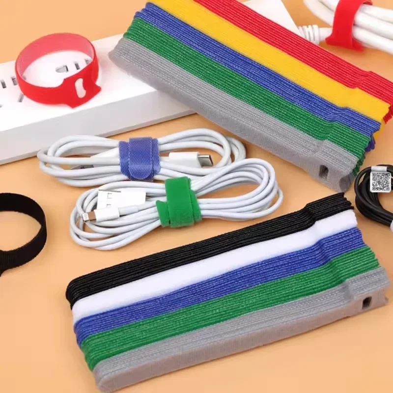 Desk Setup Cable Management - 10/30/50PCS Pengatur Kabel USB, Penjepit Pengikat