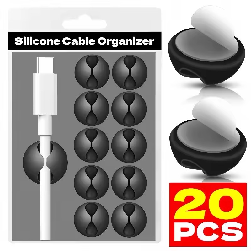 Desk Setup Cable Management - Klip Kabel Penahan Kabel Telepon USB