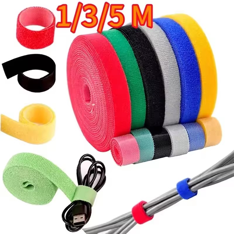 Desk Setup Cable Management - Pengatur Kabel 1/5M, Pengelola Kabel, Pemutar