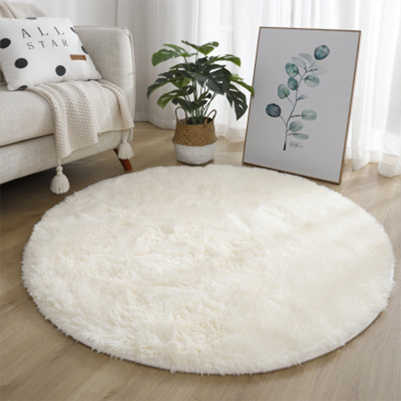 Desk Setup Girly - Karpet bulat Super lembut lembut tikar