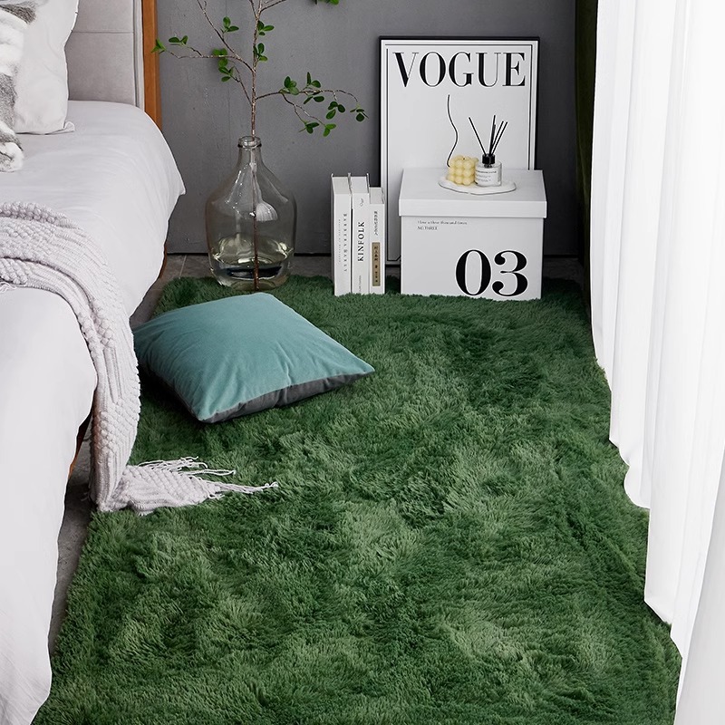 Desk Setup Girly - Karpet hijau mewah kamar tidur penuh