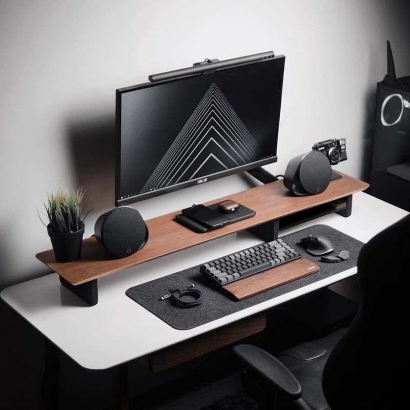 Desk Setup Living Room - Rak Monitor Z1 Penambah Tinggi Meja