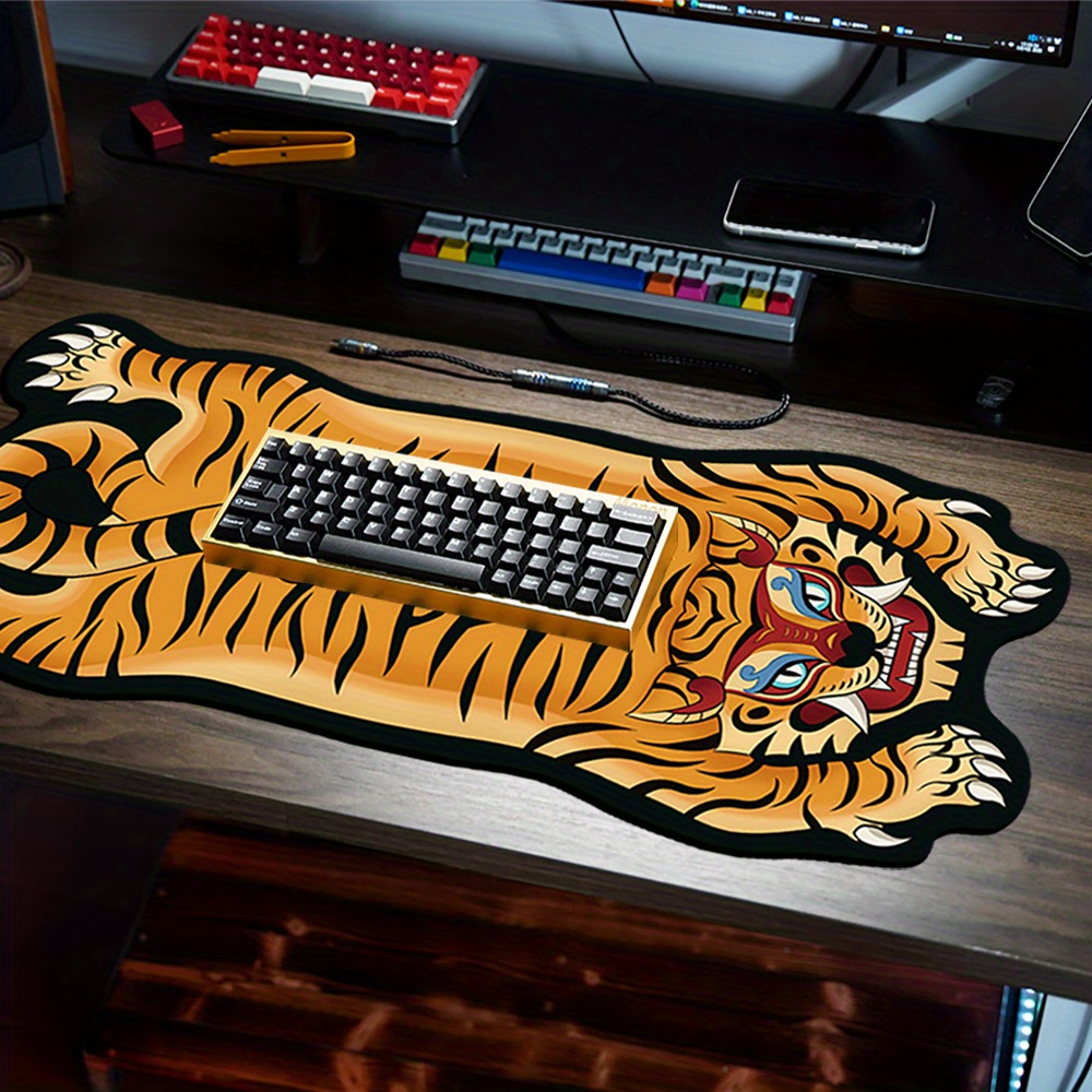 Zelda Desk Setup - VIKAMA Fierce Tiger Mouse Pad: Alas