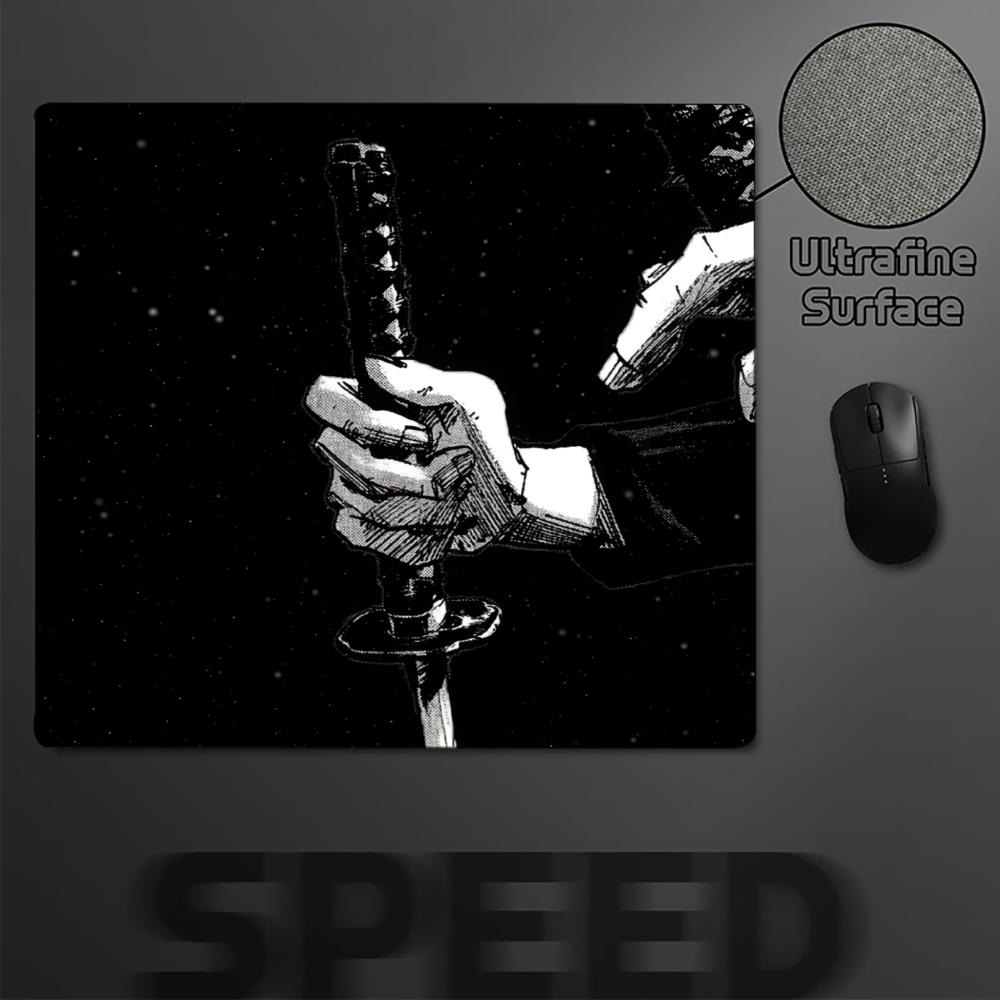 Desk Setup Katana - Alas Mouse Gaming Persegi Motif Katana
