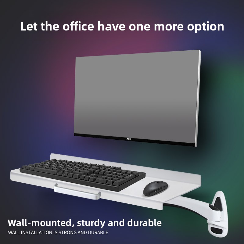 Desk Setup Living Room - Rak Keyboard Dinding Industri, Dudukan Mouse