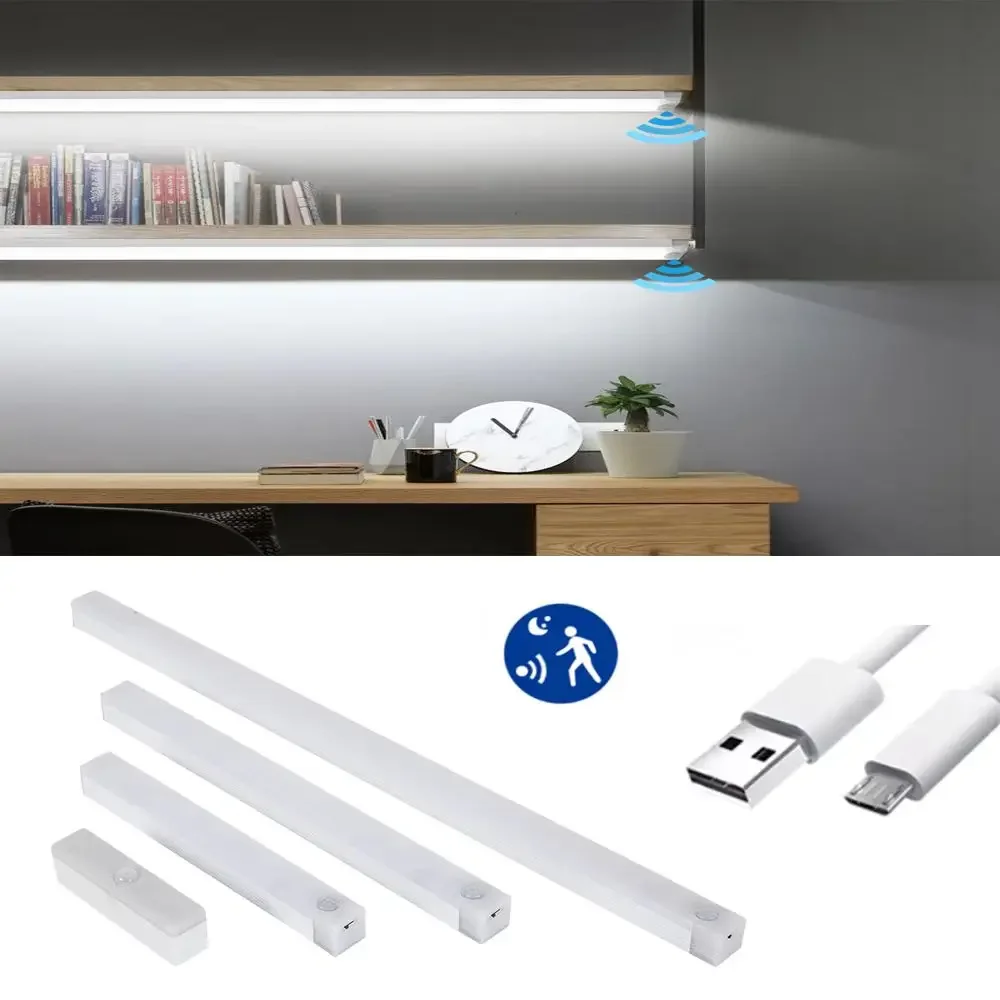 Desk Setup Led Strip - PIR lampu malam Sensor gerak LED,