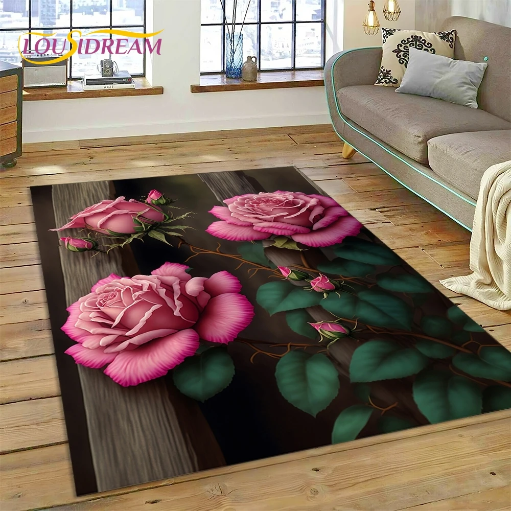 Bunga mawar Nordic Cinta karpe - Desk Setup Girly ulasan dan harga