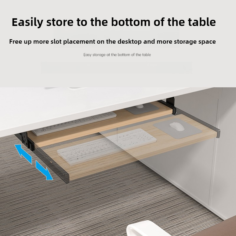 Rak Keyboard Kayu di Bawah Mej - Desk Setup Living Room ulasan dan harga