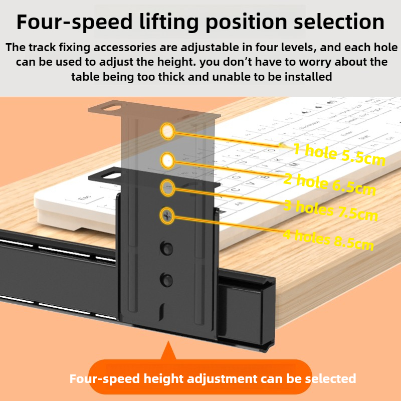 Rak Keyboard Kayu di Bawah Mej - Desk Setup Living Room ulasan dan harga
