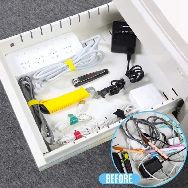 10/30/50 Buah Pengatur Kabel U - Desk Setup Cable Management ulasan dan harga