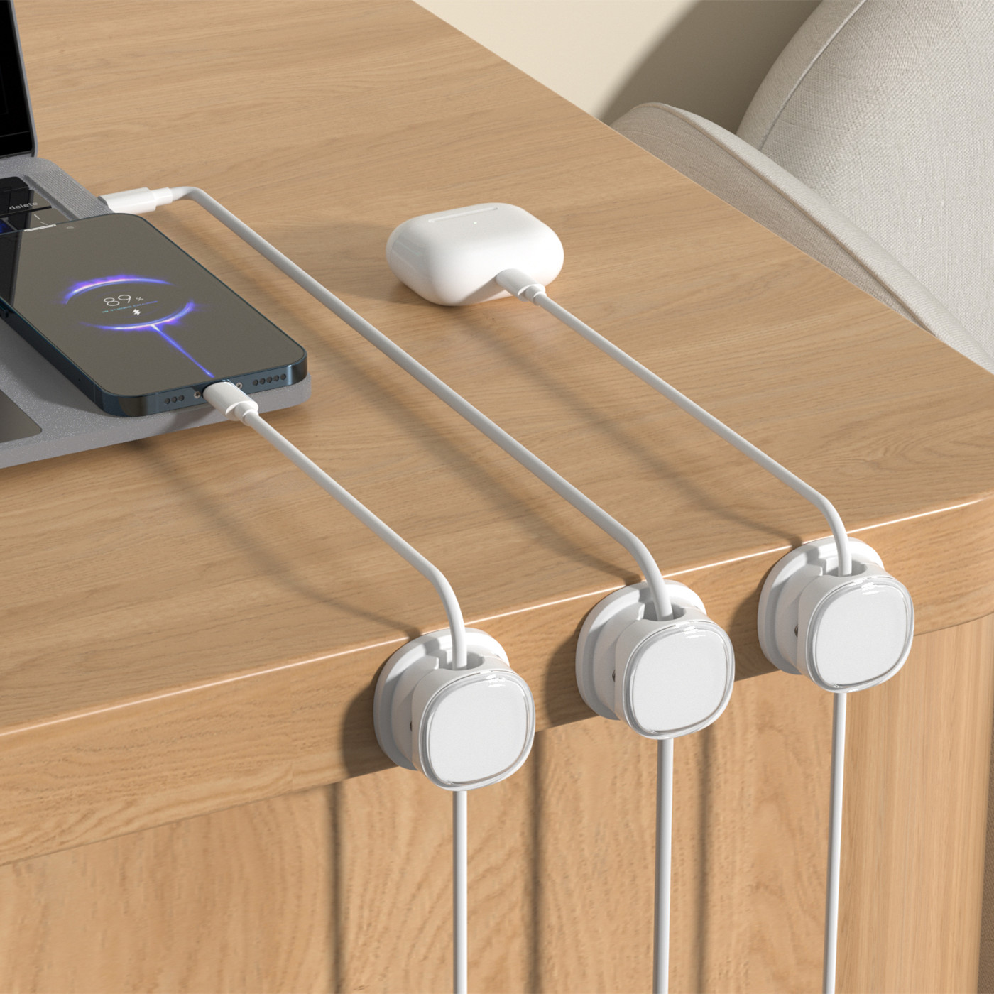 3/6/8/12 Buah Klip Kabel Magne - Desk Setup Cable Management ulasan dan harga