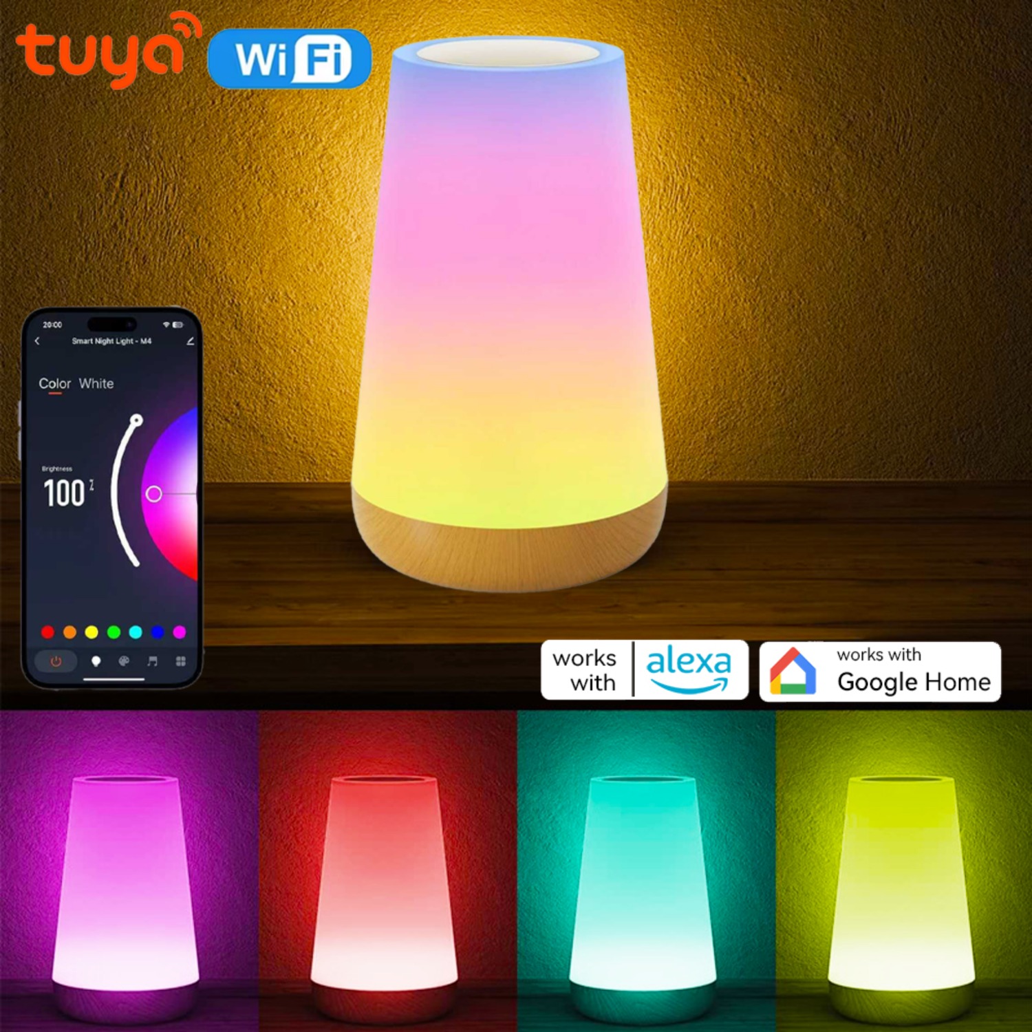 Lampu Meja Pintar WiFi Tuya Is - Desk Setup Rgb ulasan dan harga