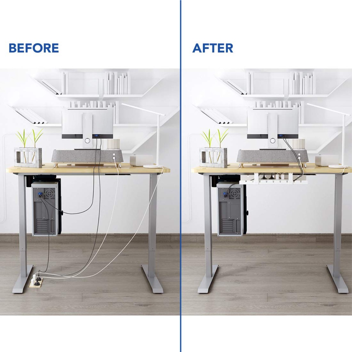 Rak Kabel Manajemen Kabel di B - Desk Setup Living Room ulasan dan harga
