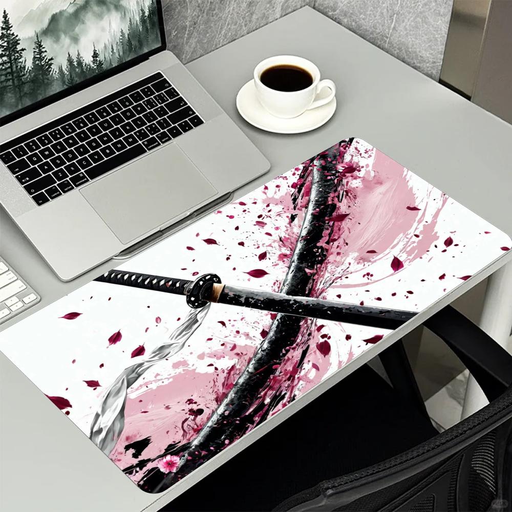 Alas Meja dengan Cetakan Pedan - Work Desk Home Setup ulasan dan harga