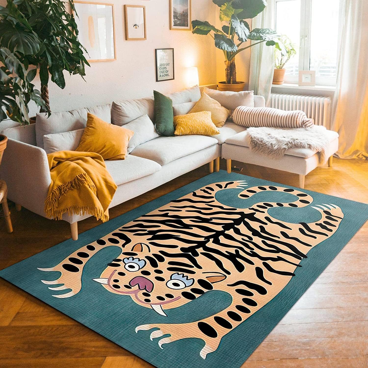 VIKAMA karpet harimau lucu kar - Desk Setup Girly ulasan dan harga