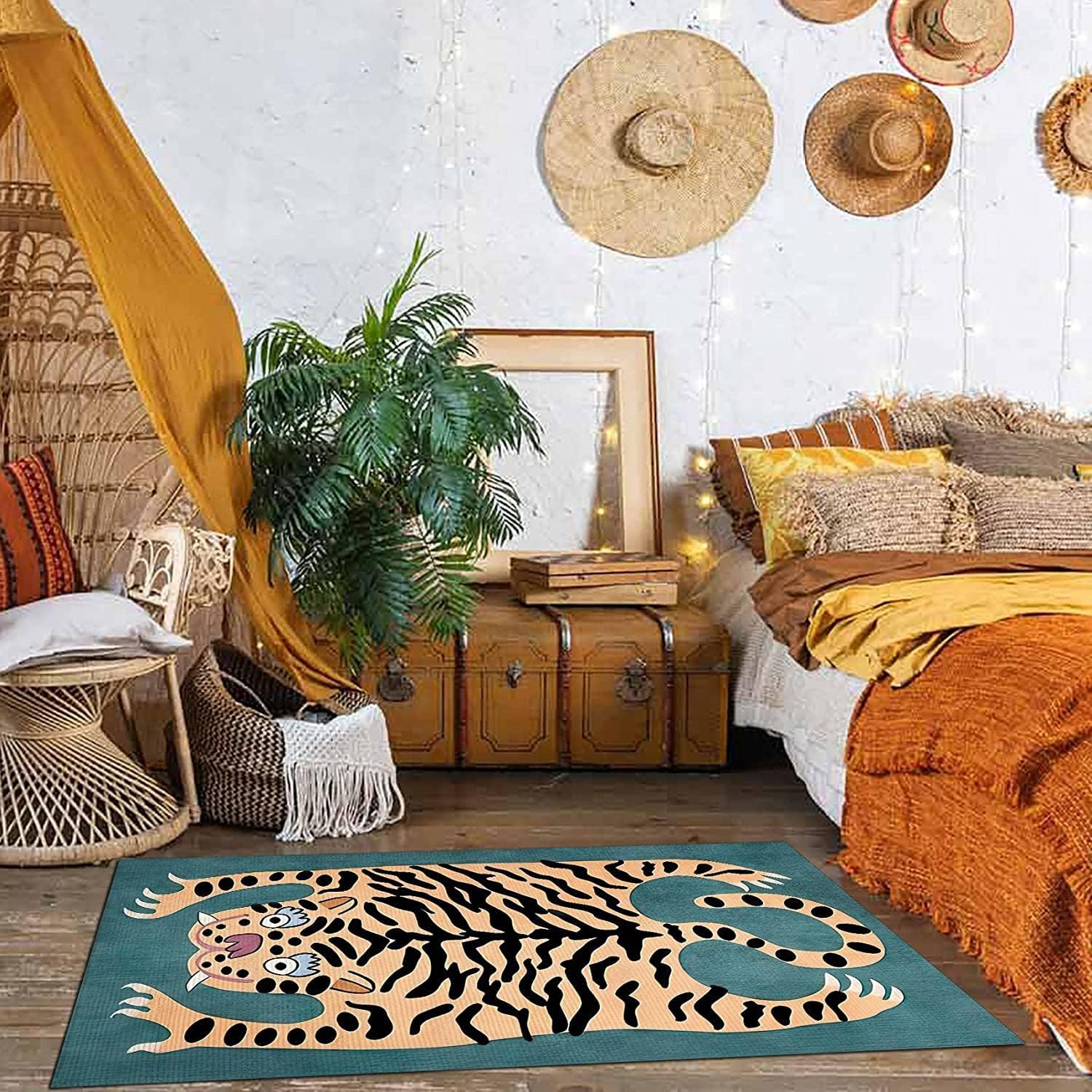 VIKAMA karpet harimau lucu kar - Desk Setup Girly ulasan dan harga