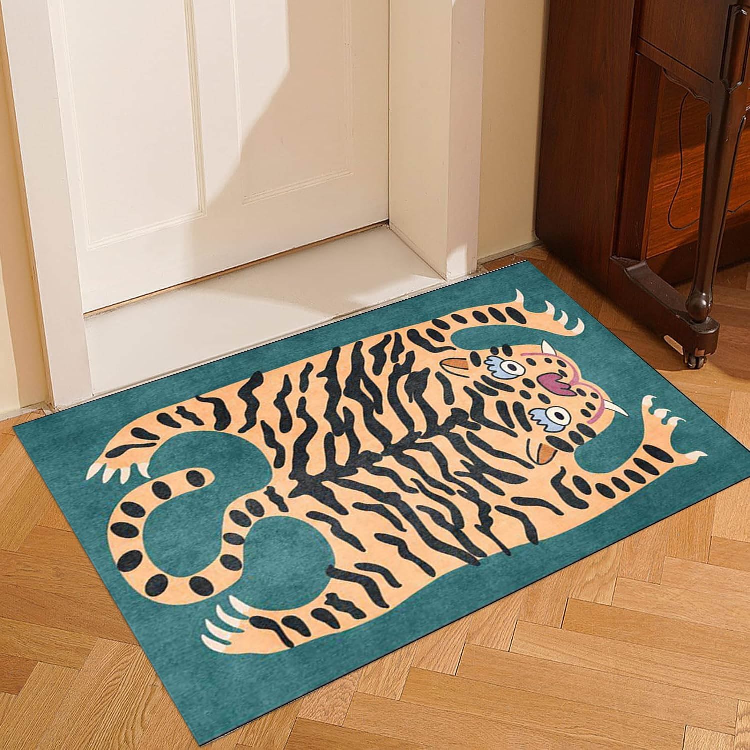 VIKAMA karpet harimau lucu kar - Desk Setup Girly ulasan dan harga