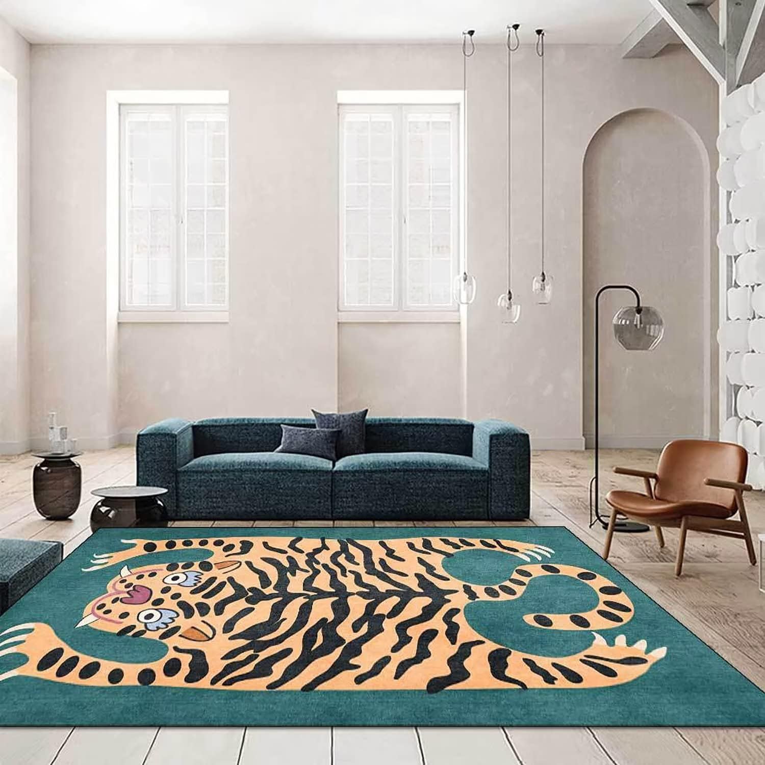 VIKAMA karpet harimau lucu kar - Desk Setup Girly ulasan dan harga