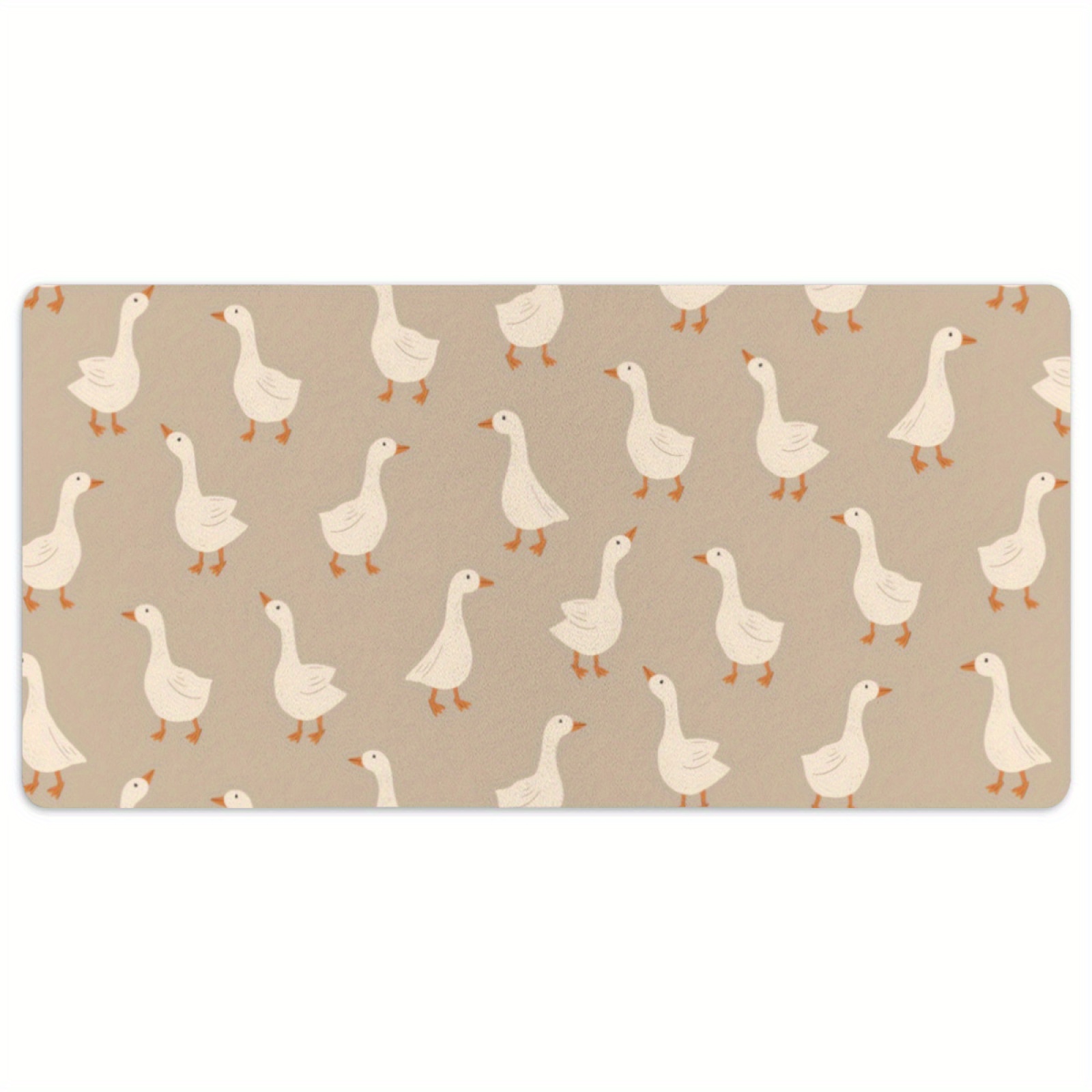 Alas Meja Pola Rumbai Burung A - Desk Setup Beige ulasan dan harga