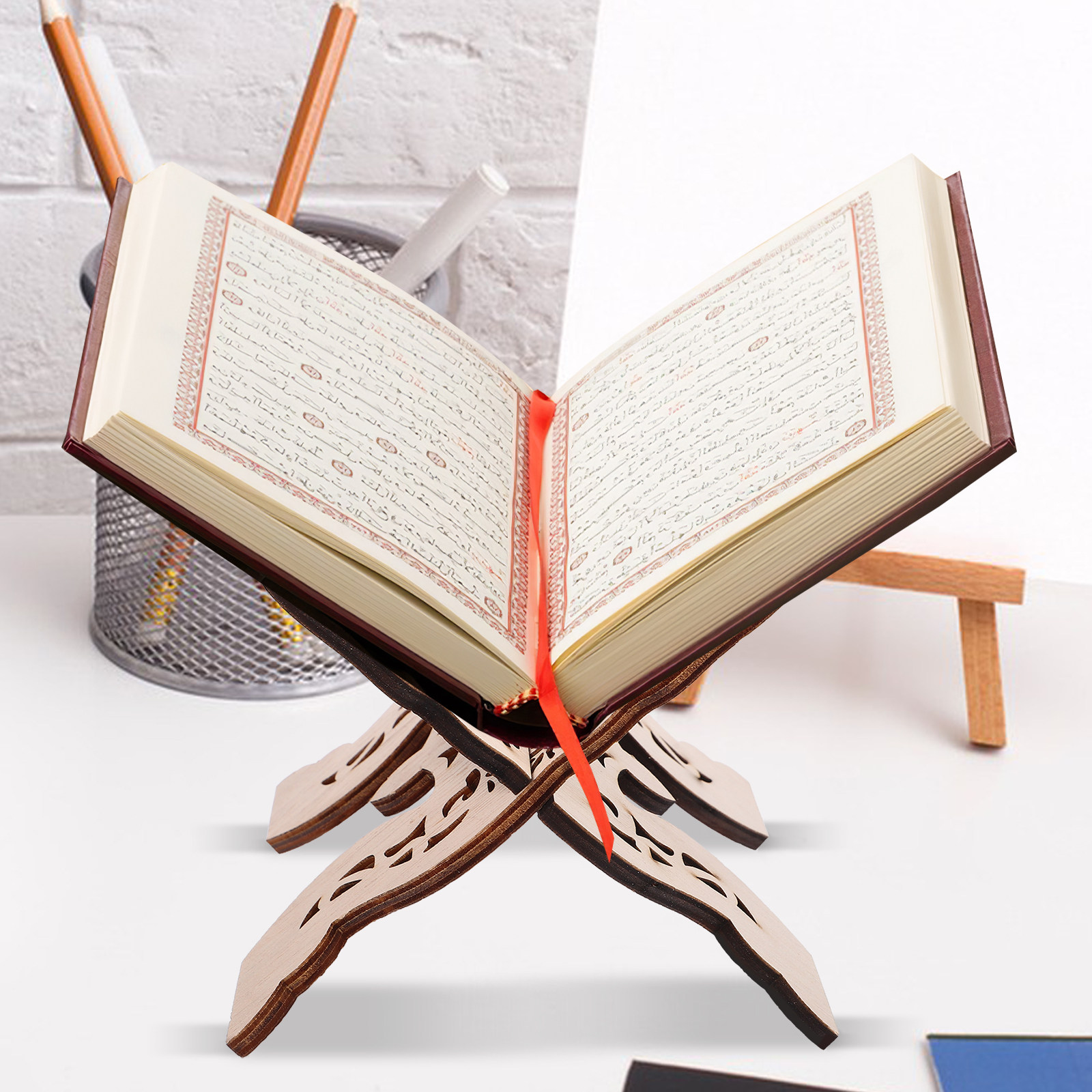 Rak Buku Kayu untuk Meja, Peny - Desk Setup Wood ulasan dan harga