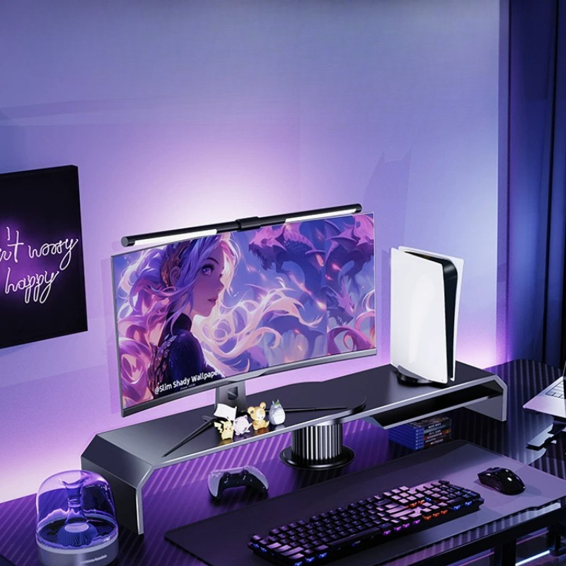 Penyangga Monitor Ganda untuk  - Desk Setup Living Room ulasan dan harga