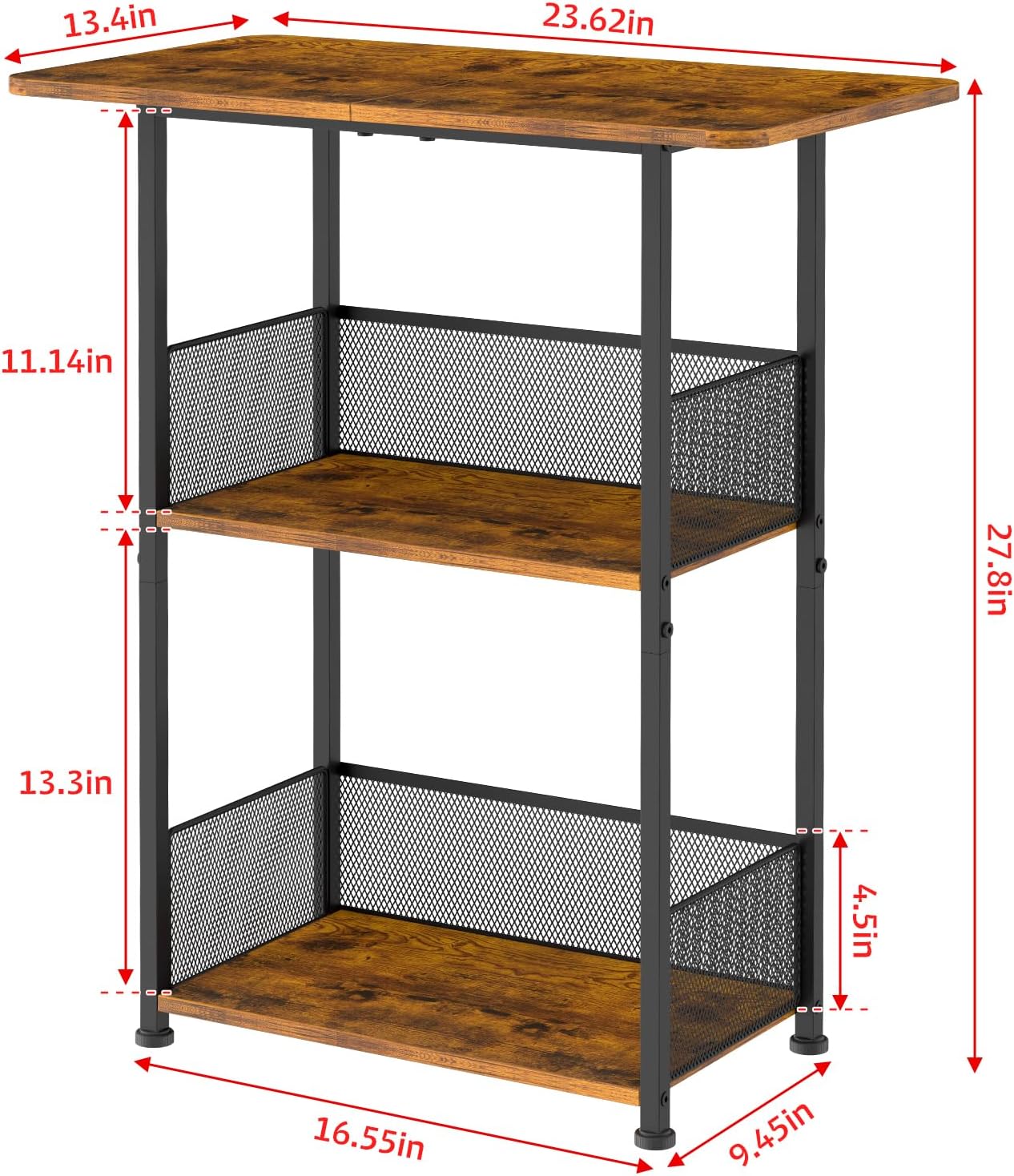 Rak Bar Kopi Mini Berdiri, Mej - Desk Setup Wood ulasan dan harga