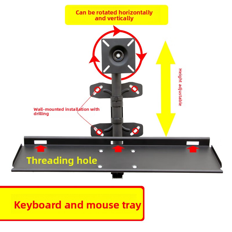 Rak Keyboard Dinding yang Dapa - Desk Setup Living Room ulasan dan harga