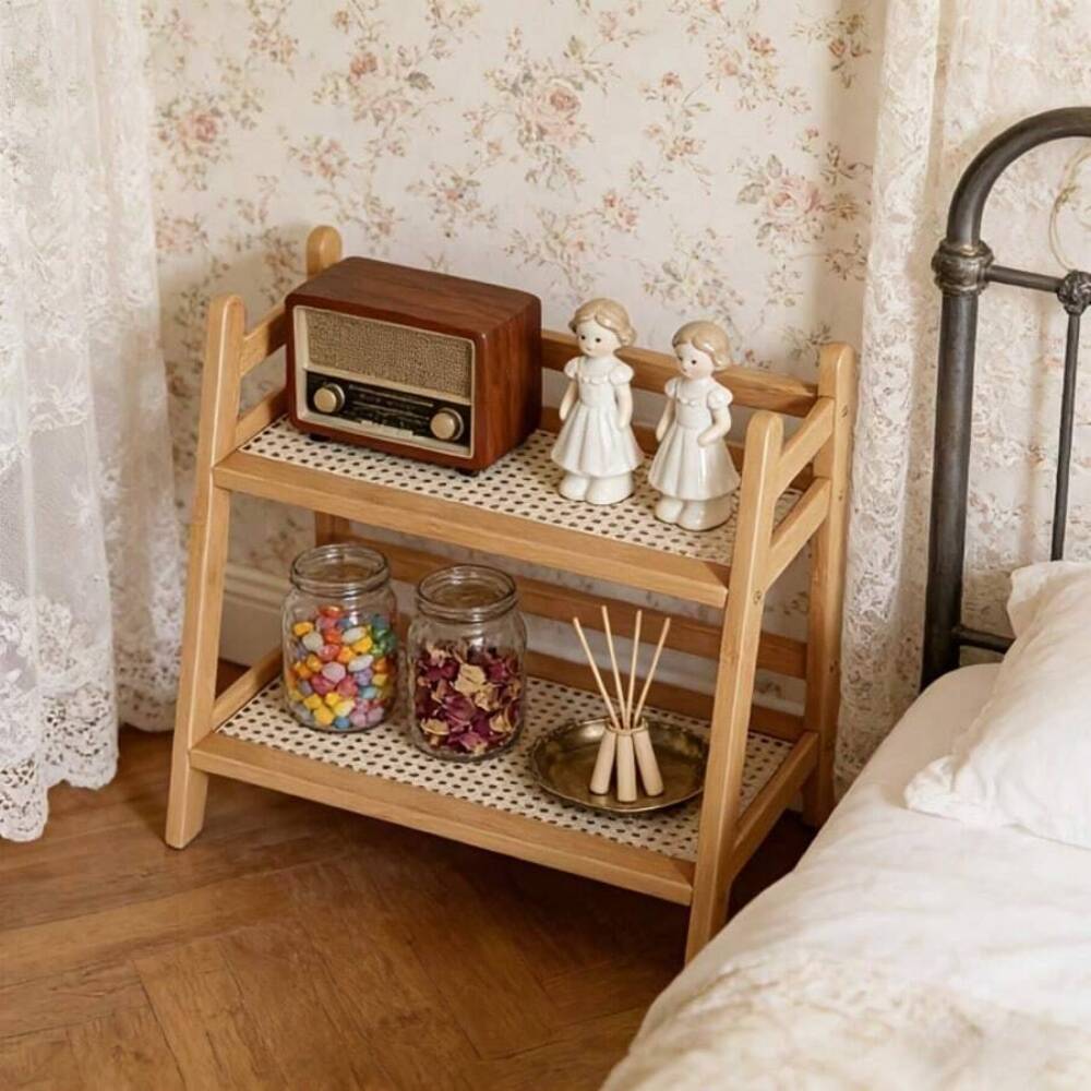 Rak Penyimpanan 2-Tingkat dari - Desk Setup Wood ulasan dan harga