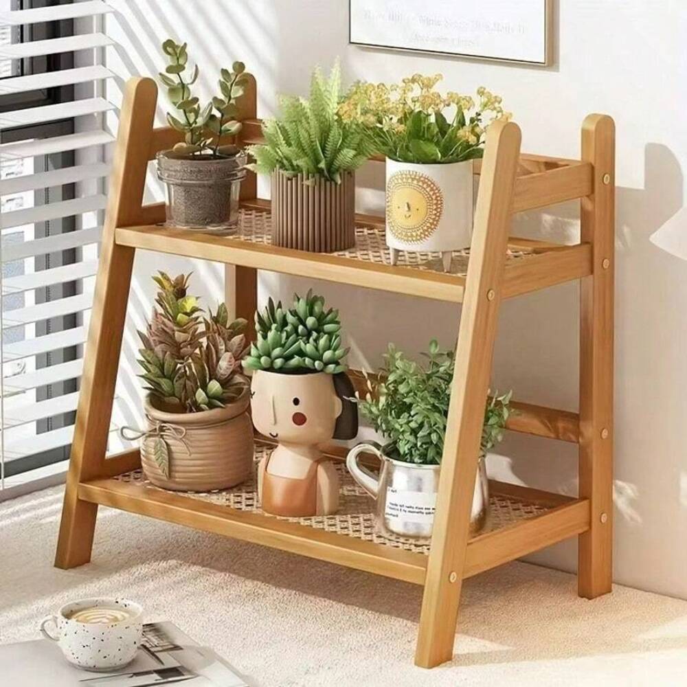 Rak Penyimpanan 2-Tingkat dari - Desk Setup Wood ulasan dan harga