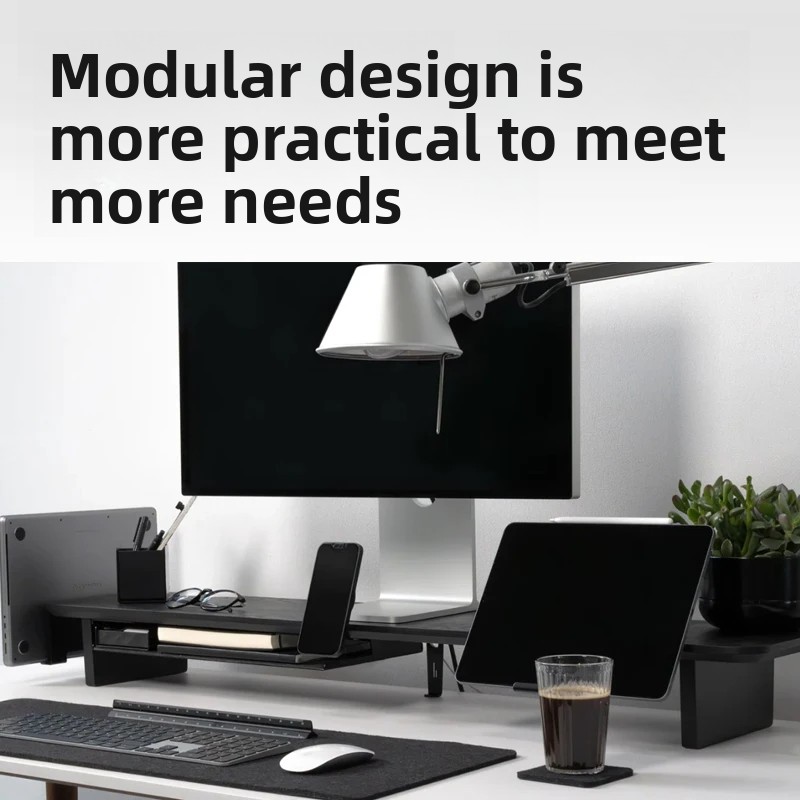 Penyangga Monitor Kayu Solid R - Desk Setup Living Room ulasan dan harga
