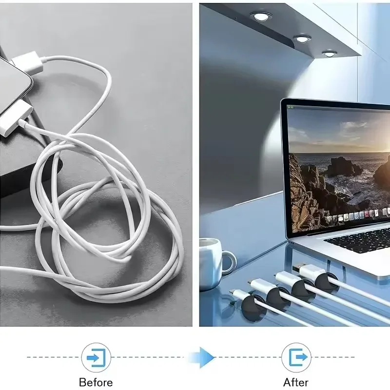 Klip Kabel Penahan Kabel Telep - Desk Setup Cable Management ulasan dan harga