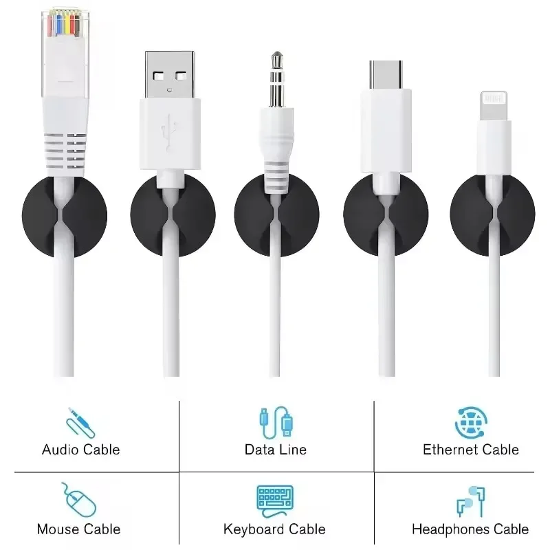 Klip Kabel Penahan Kabel Telep - Desk Setup Cable Management ulasan dan harga