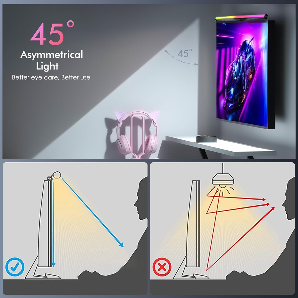 Lampu Monitor Wifi Lightbar, L - Desk Setup Rgb ulasan dan harga