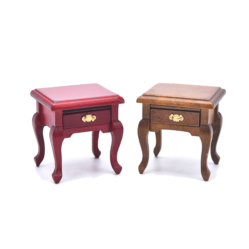 Meja Nakas Kayu Miniatur Rumah - Desk Setup Wood ulasan dan harga