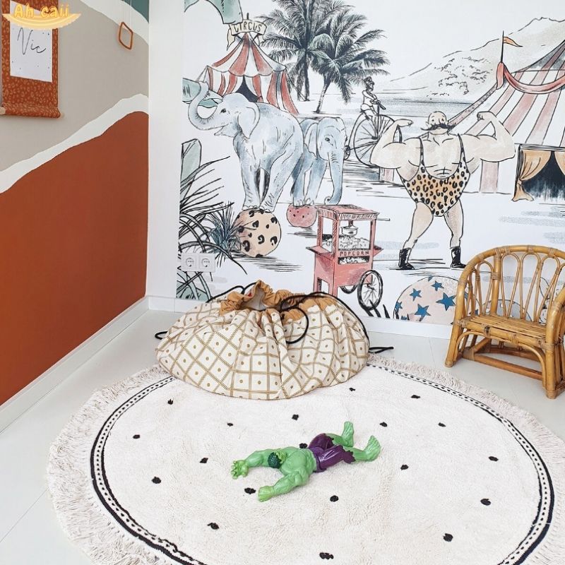 Karpet Berbulu Putih untuk Rua - Desk Setup Girly ulasan dan harga