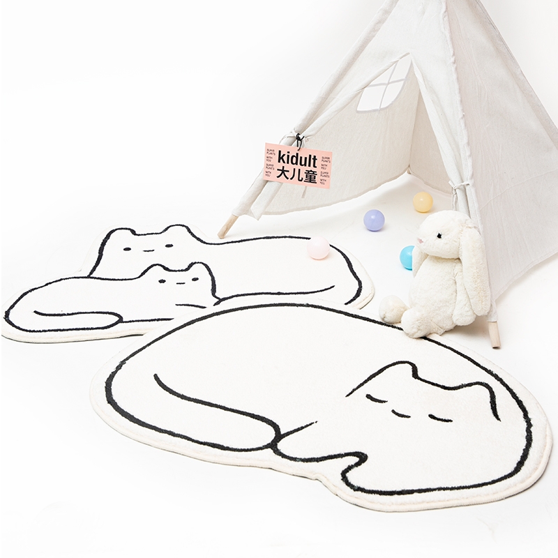 Karpet kucing lucu di kamar ti - Desk Setup Girly ulasan dan harga