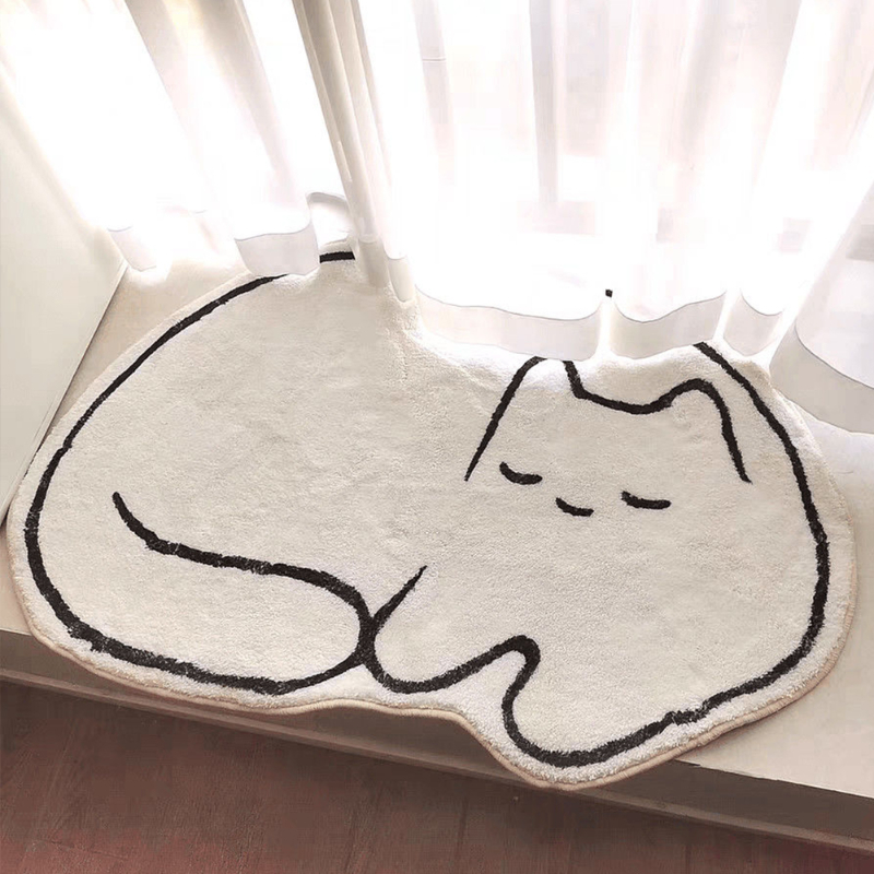 Karpet kucing lucu di kamar ti - Desk Setup Girly ulasan dan harga