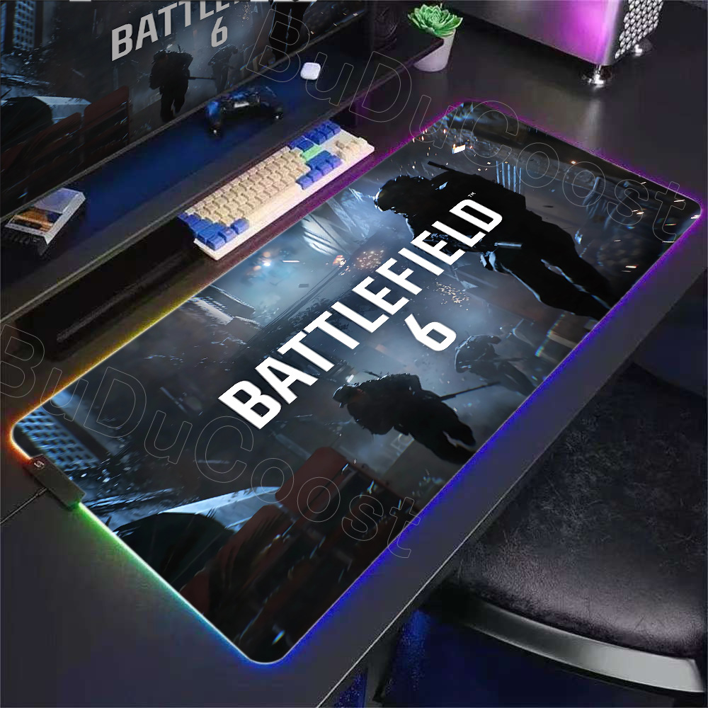 Alas Meja Gamer RGB Baru Lampu - Desk Setup Rgb ulasan dan harga