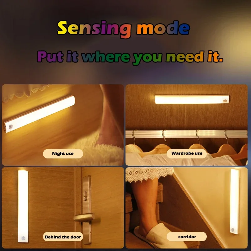 PIR lampu malam Sensor gerak L - Desk Setup Led Strip ulasan dan harga