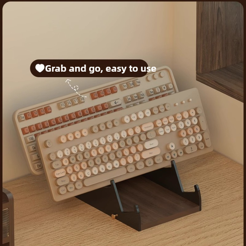 Rak Keyboard Akrilik Mengamban - Desk Setup Living Room ulasan dan harga
