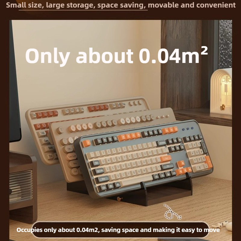 Rak Keyboard Akrilik Mengamban - Desk Setup Living Room ulasan dan harga