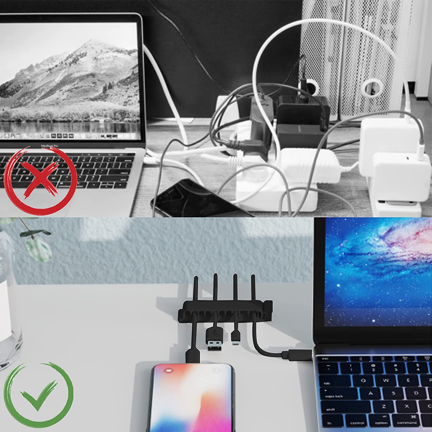 Pengatur Kabel Pengatur Kabel  - Desk Setup Cable Management ulasan dan harga